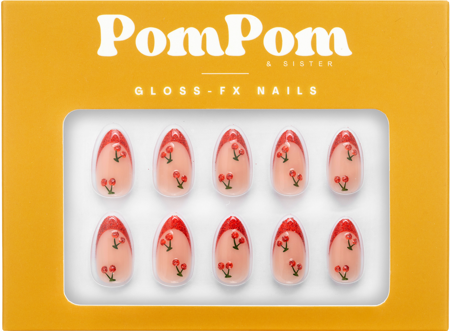 Cherry Pop - Gloss FX Full Press On Kit | Short Almond