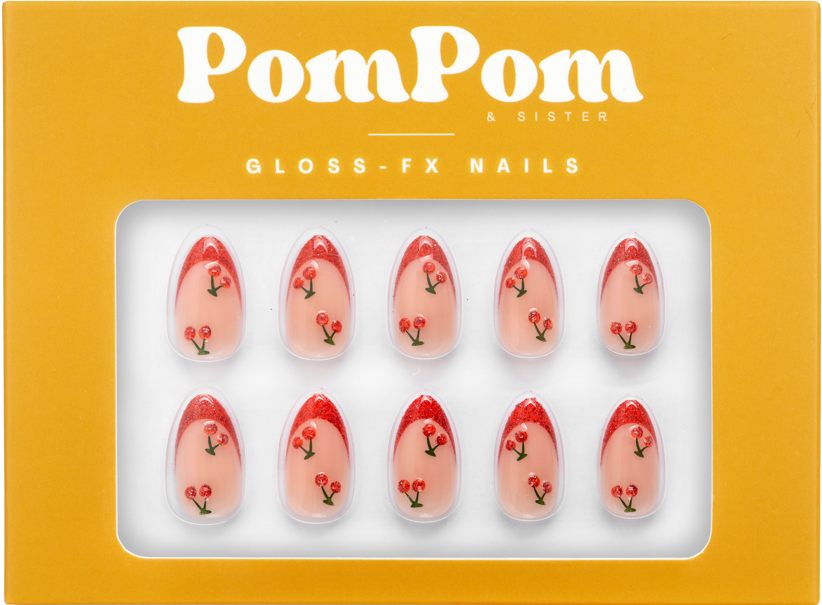 Cherry Pop - Gloss FX Full Press On Kit | Short Almond