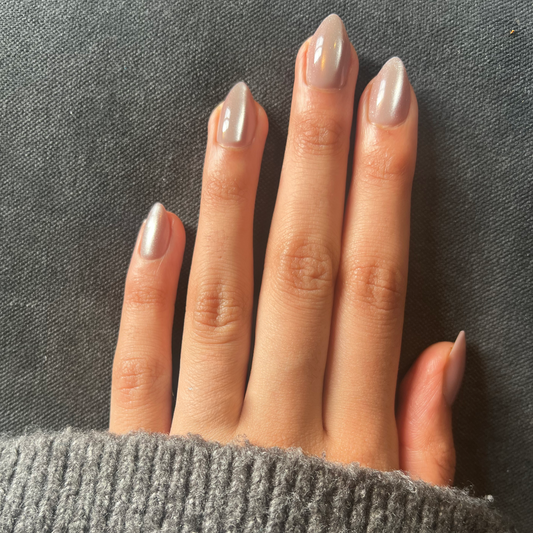 Champagne Velvet - Gloss FX Full Press On Kit | Short Almond