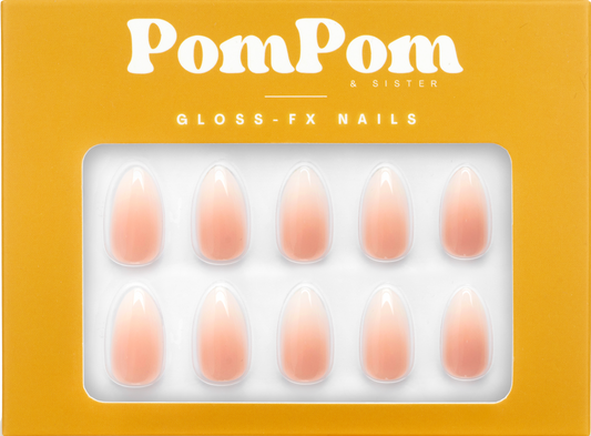 Cloud Kiss - Gloss FX Full Press On Kit | Short Almond