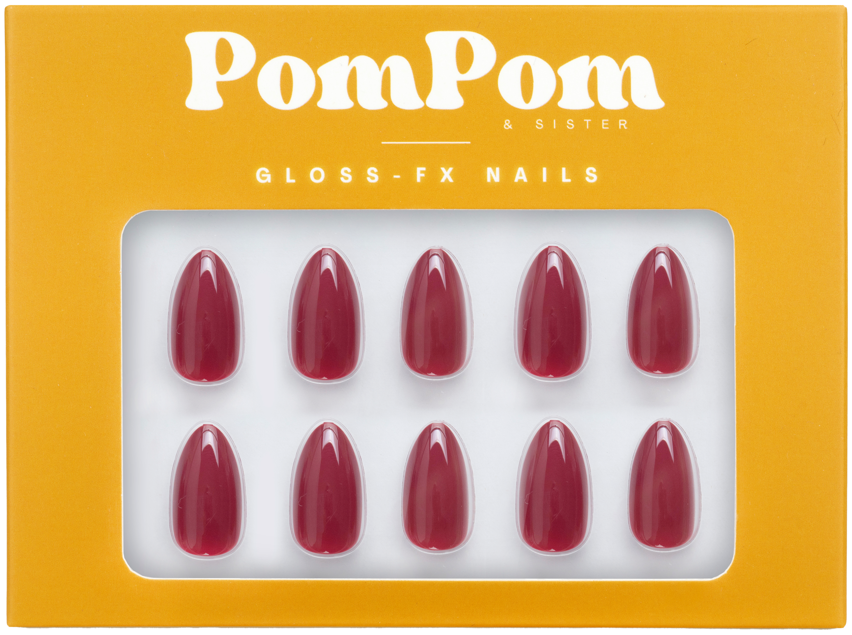 Cherry Red - Gloss FX Full Press On Kit | Short Almond