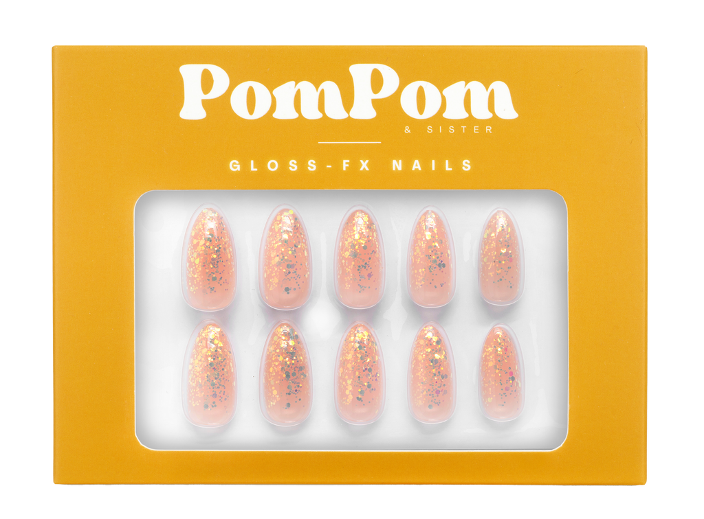 Fairy Dust - Gloss FX Full Press On Kit | Middle Almond