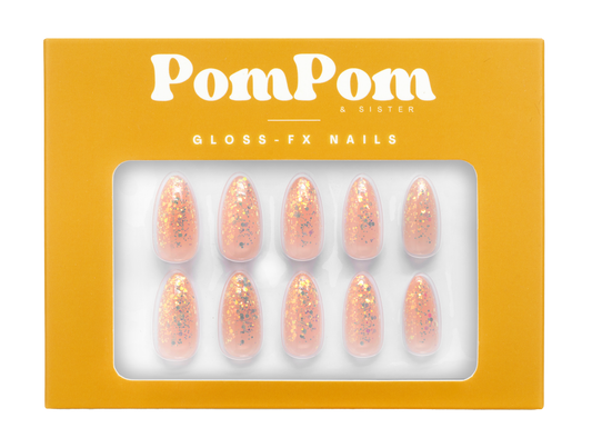 Fairy Dust - Gloss FX Full Press On Kit | Middle Almond