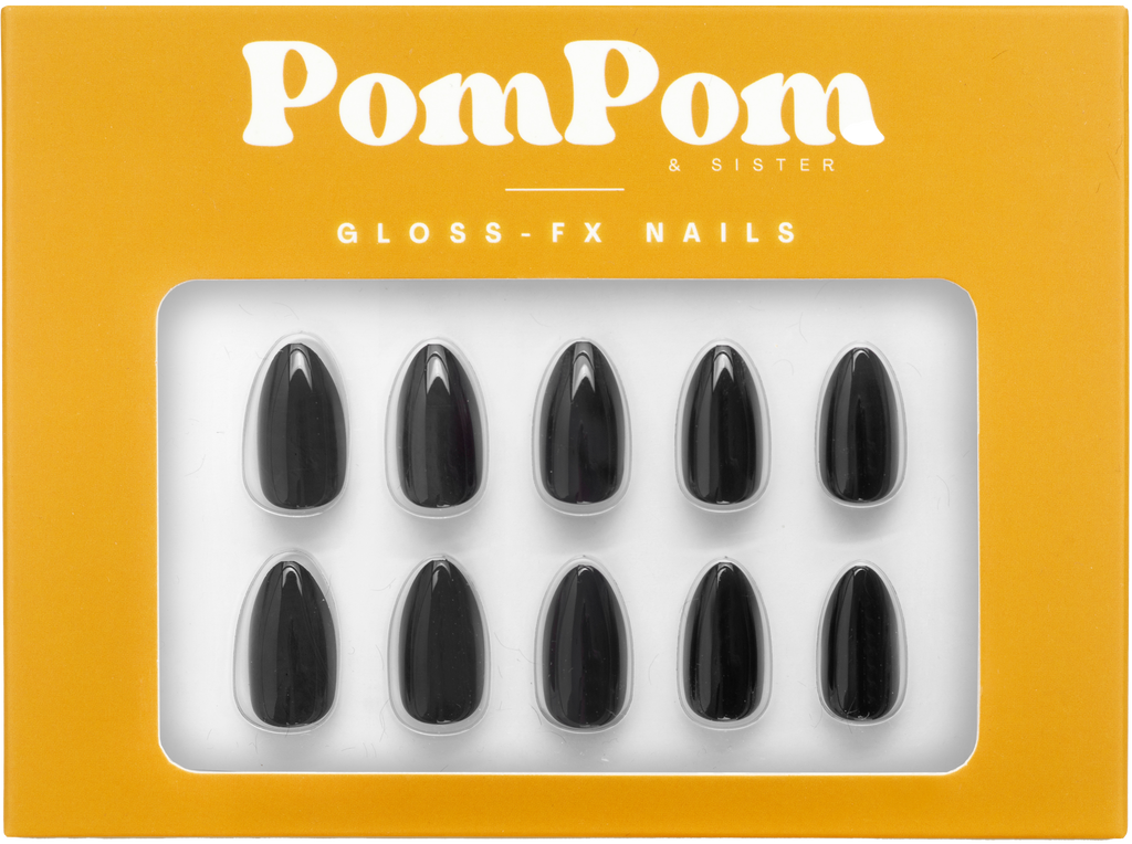 Onyx - Gloss FX Full Press On Kit | Short Almond