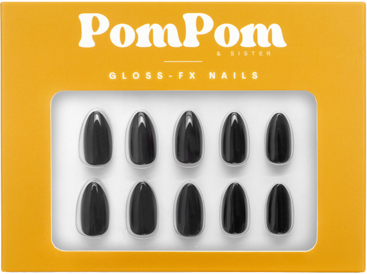 Onyx - Gloss FX Full Press On Kit | Short Almond