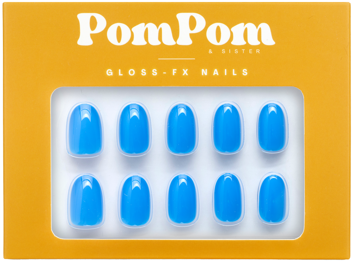 Cobalt - Gloss FX Full Press On Kit | Short Round